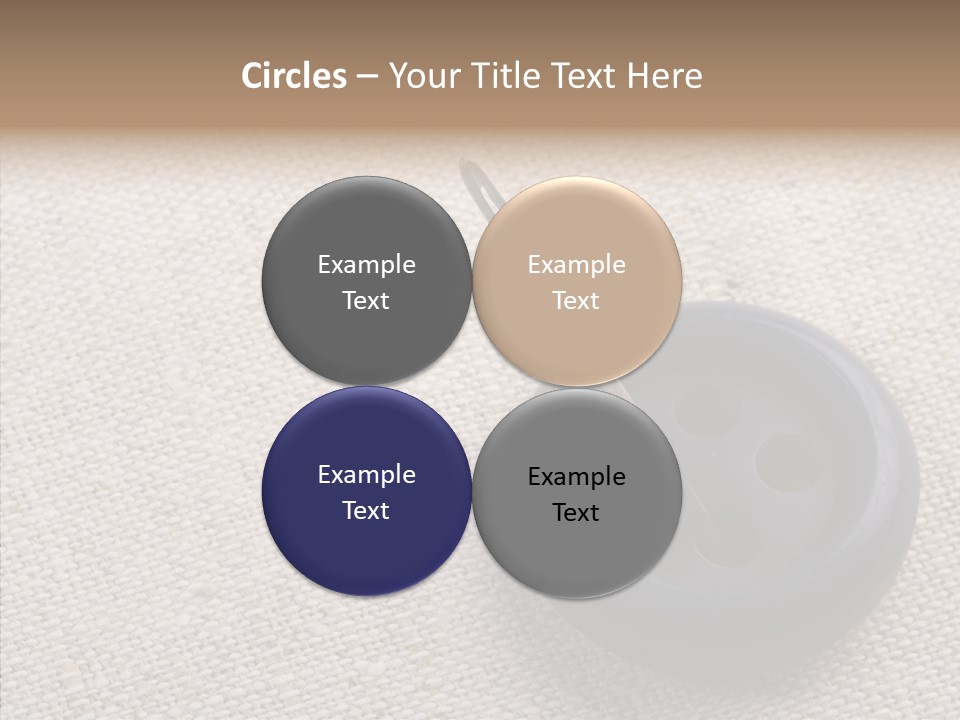 Prickle Imprint Fabric PowerPoint Template