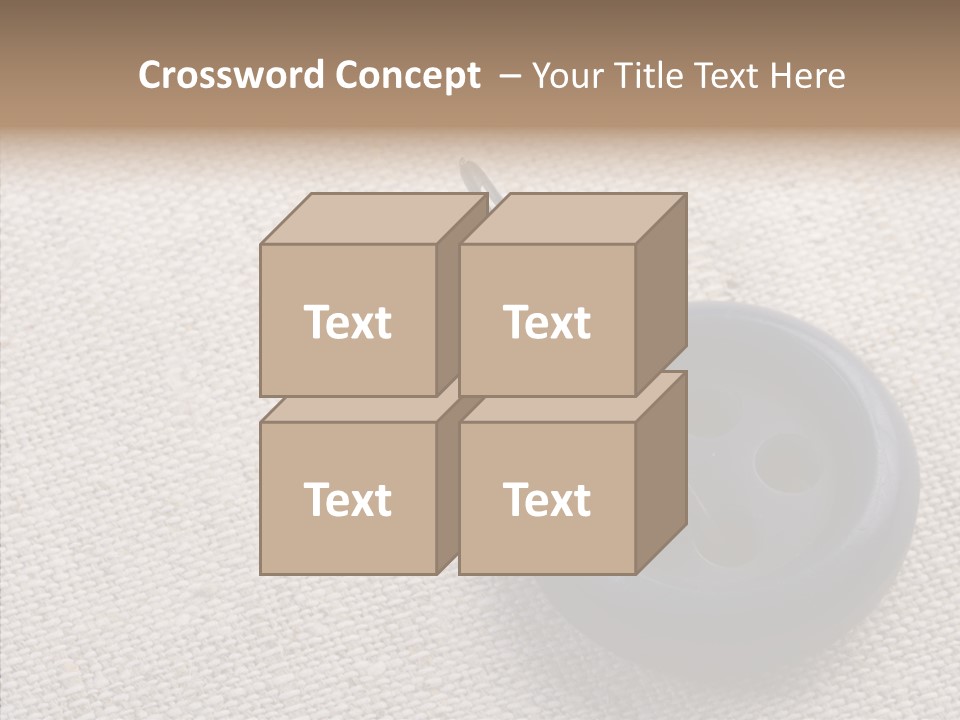 Prickle Imprint Fabric PowerPoint Template