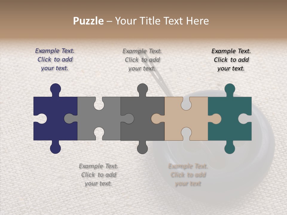 Prickle Imprint Fabric PowerPoint Template