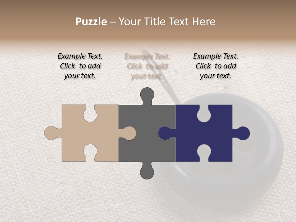 Prickle Imprint Fabric PowerPoint Template