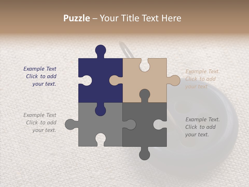 Prickle Imprint Fabric PowerPoint Template