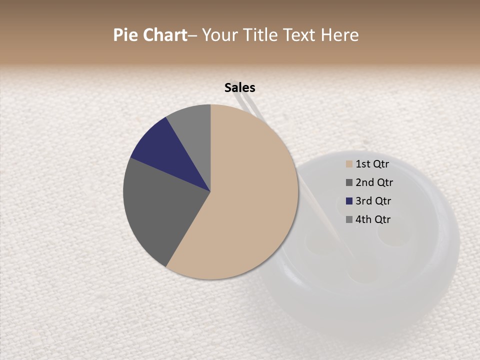 Prickle Imprint Fabric PowerPoint Template