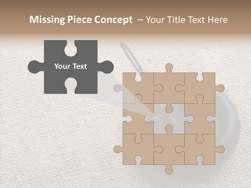 Prickle Imprint Fabric PowerPoint Template