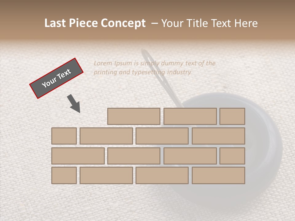 Prickle Imprint Fabric PowerPoint Template