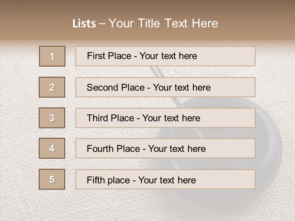 Prickle Imprint Fabric PowerPoint Template