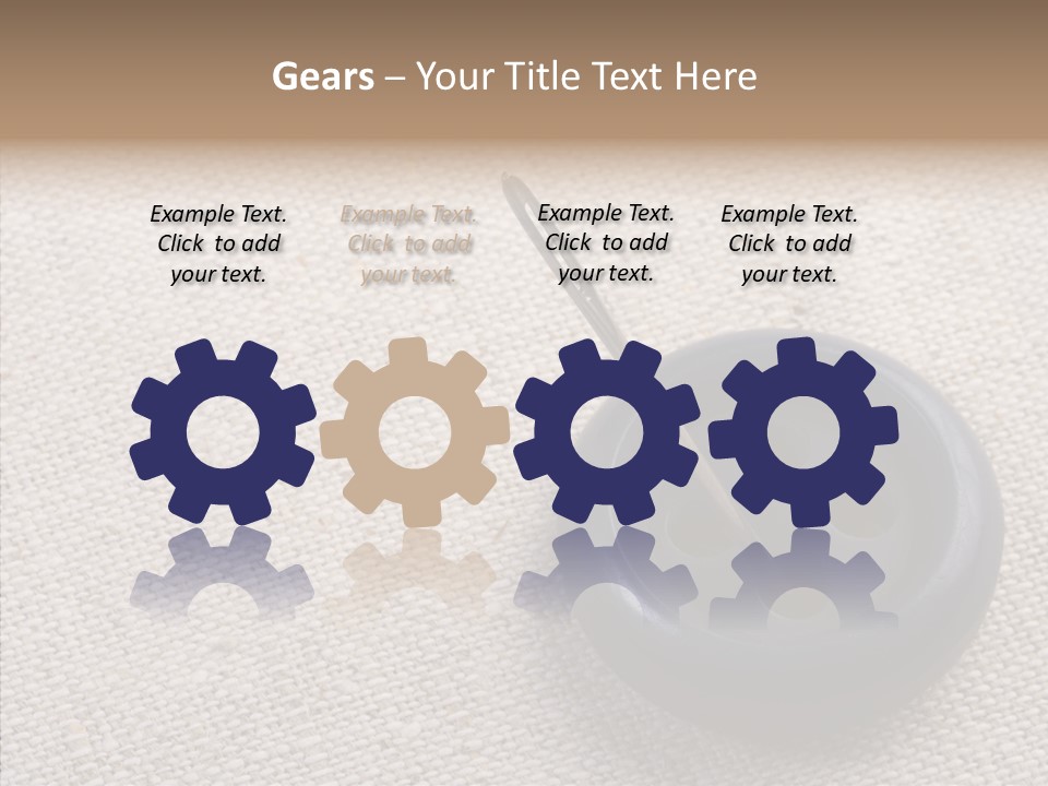 Prickle Imprint Fabric PowerPoint Template