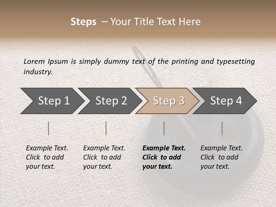 Prickle Imprint Fabric PowerPoint Template