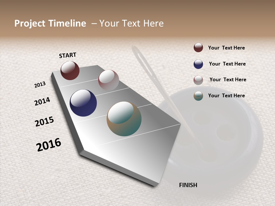 Prickle Imprint Fabric PowerPoint Template