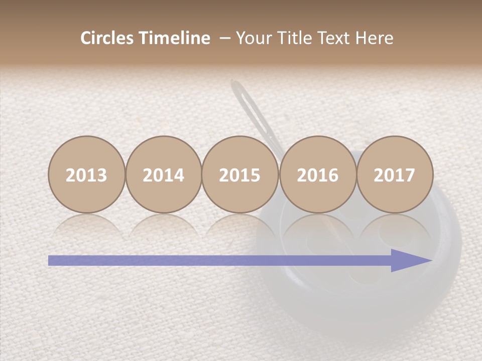 Prickle Imprint Fabric PowerPoint Template