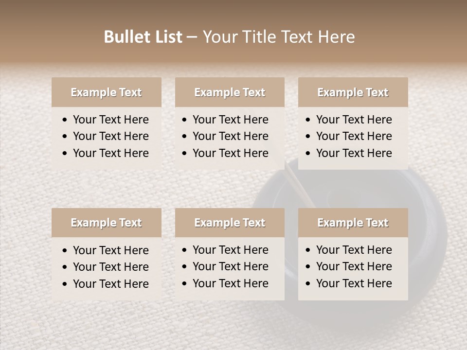 Prickle Imprint Fabric PowerPoint Template