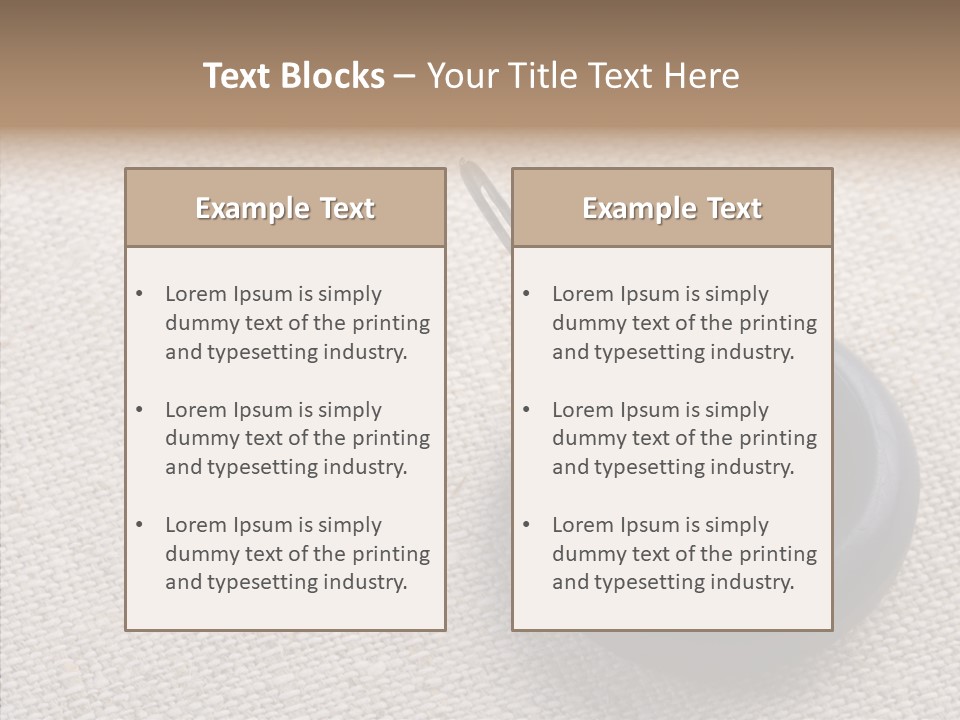 Prickle Imprint Fabric PowerPoint Template