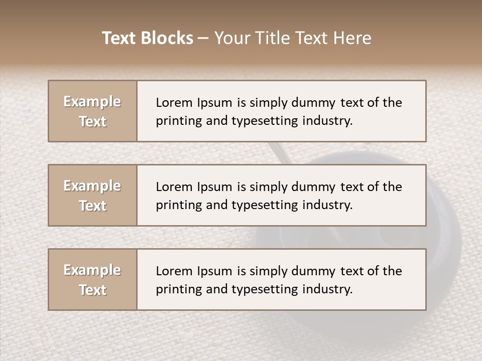 Prickle Imprint Fabric PowerPoint Template