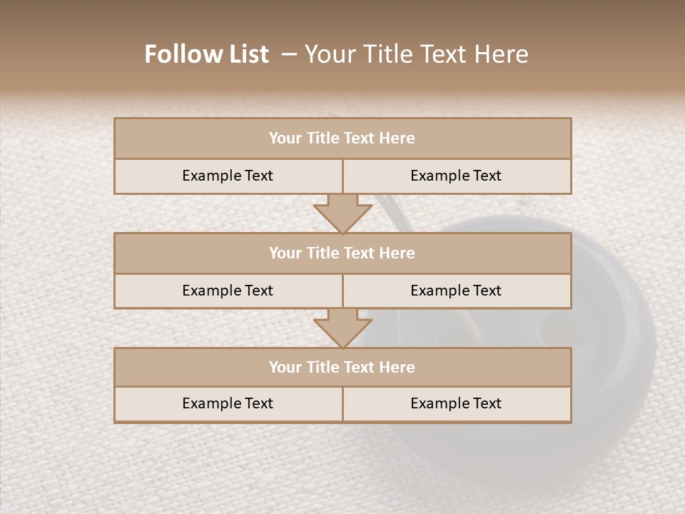 Prickle Imprint Fabric PowerPoint Template