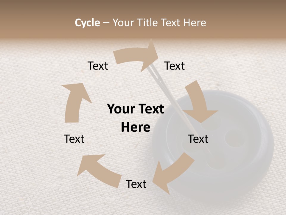 Prickle Imprint Fabric PowerPoint Template