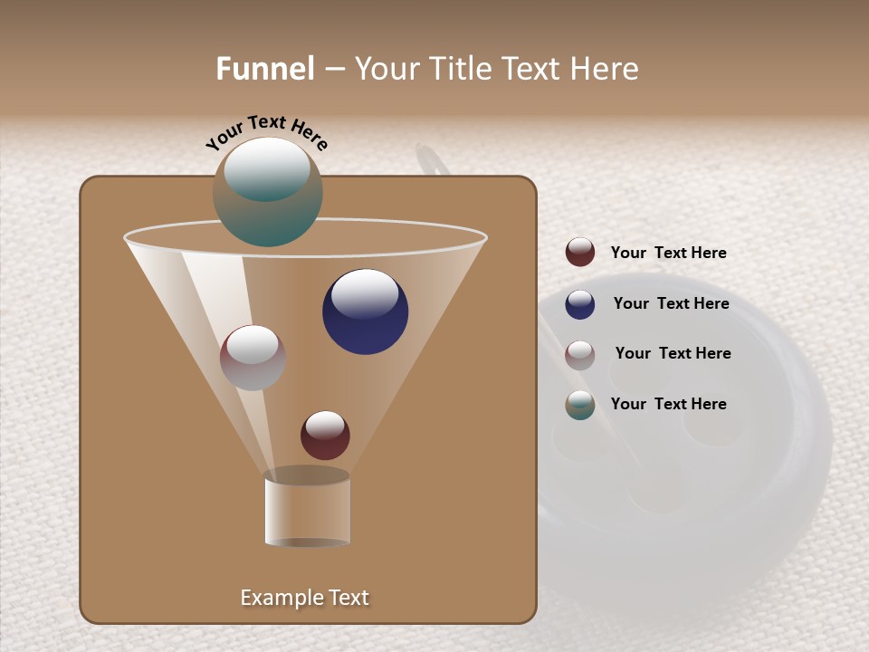 Prickle Imprint Fabric PowerPoint Template