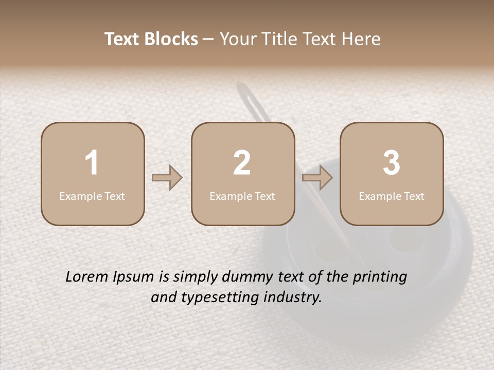 Prickle Imprint Fabric PowerPoint Template