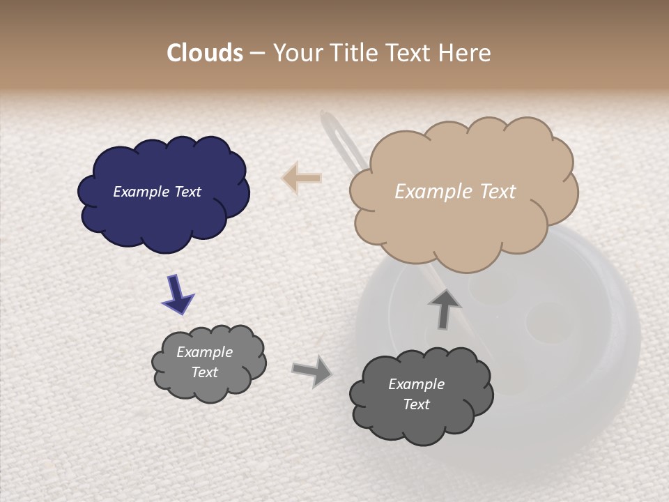 Prickle Imprint Fabric PowerPoint Template