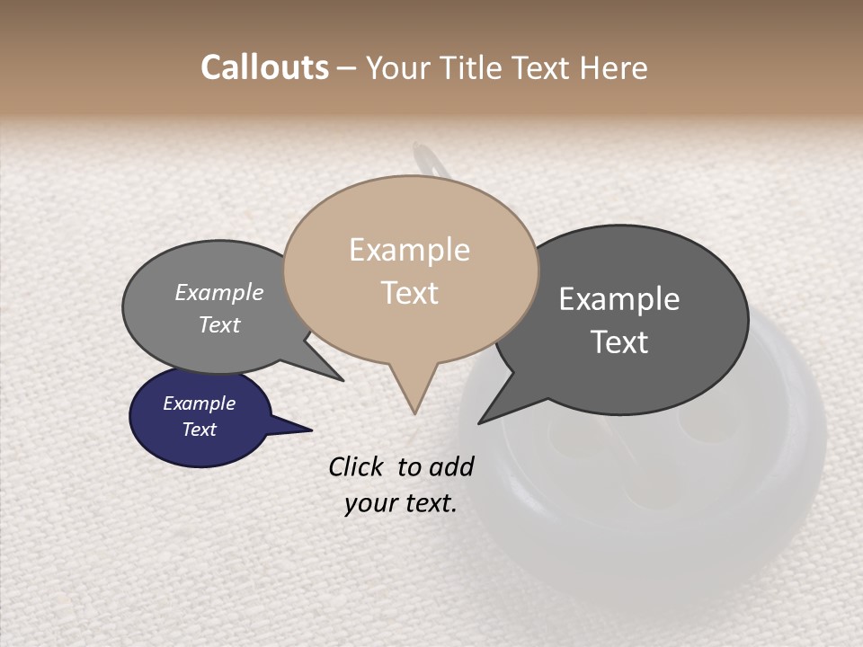 Prickle Imprint Fabric PowerPoint Template