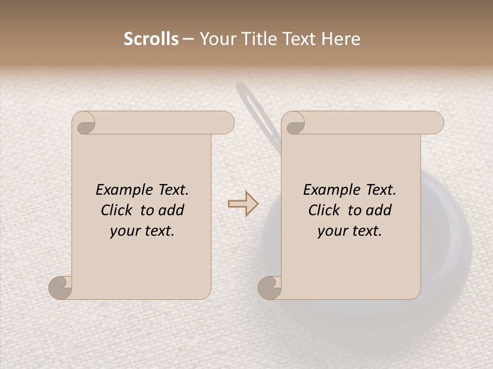 Prickle Imprint Fabric PowerPoint Template