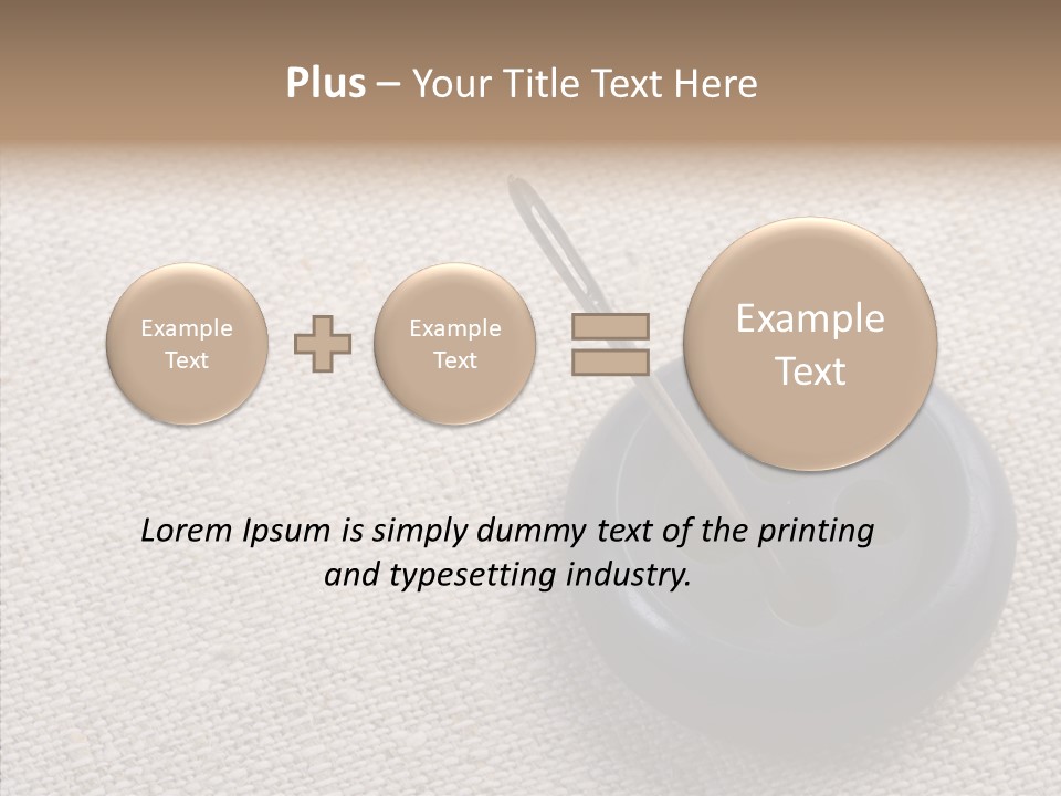 Prickle Imprint Fabric PowerPoint Template