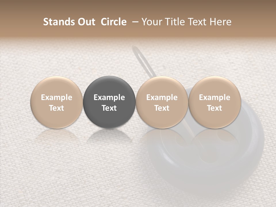 Prickle Imprint Fabric PowerPoint Template