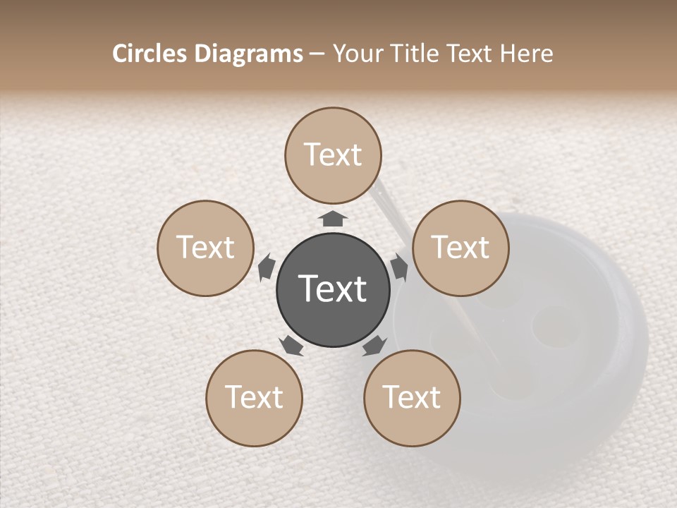 Prickle Imprint Fabric PowerPoint Template