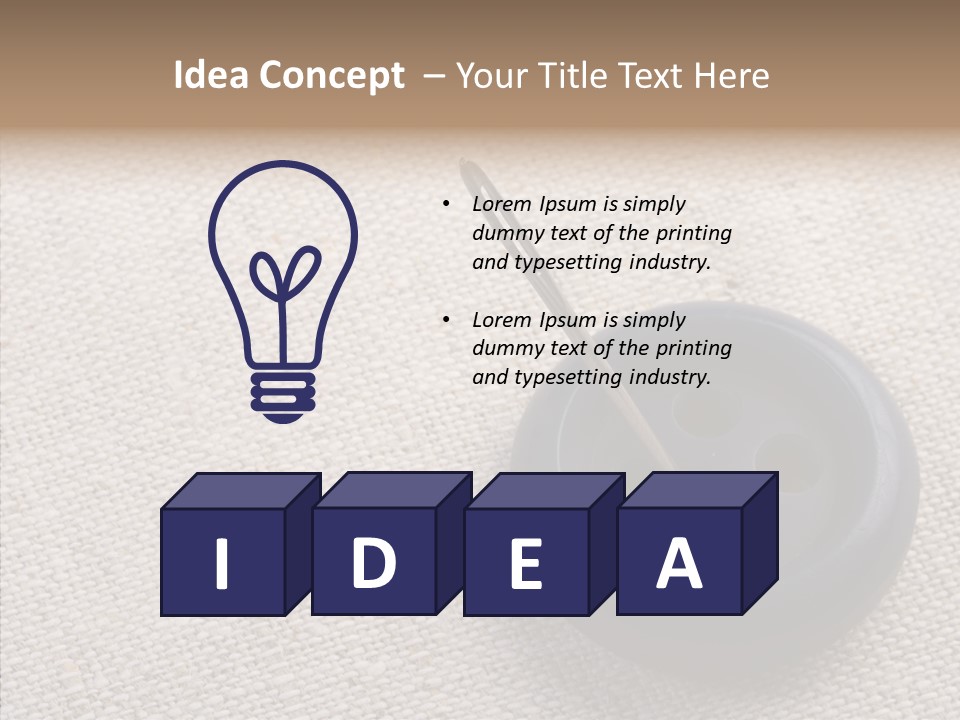 Prickle Imprint Fabric PowerPoint Template