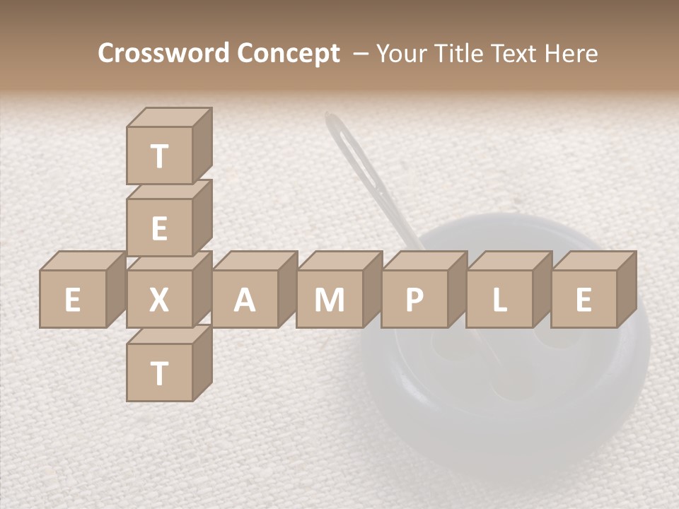 Prickle Imprint Fabric PowerPoint Template