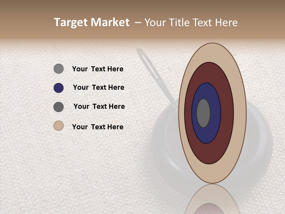 Prickle Imprint Fabric PowerPoint Template