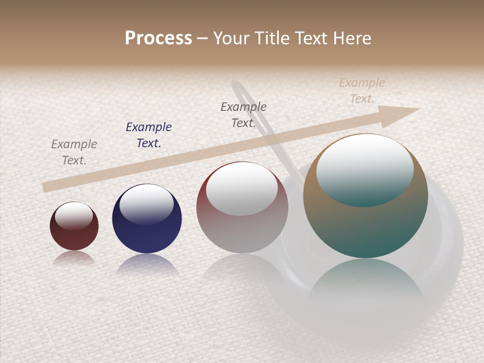 Prickle Imprint Fabric PowerPoint Template