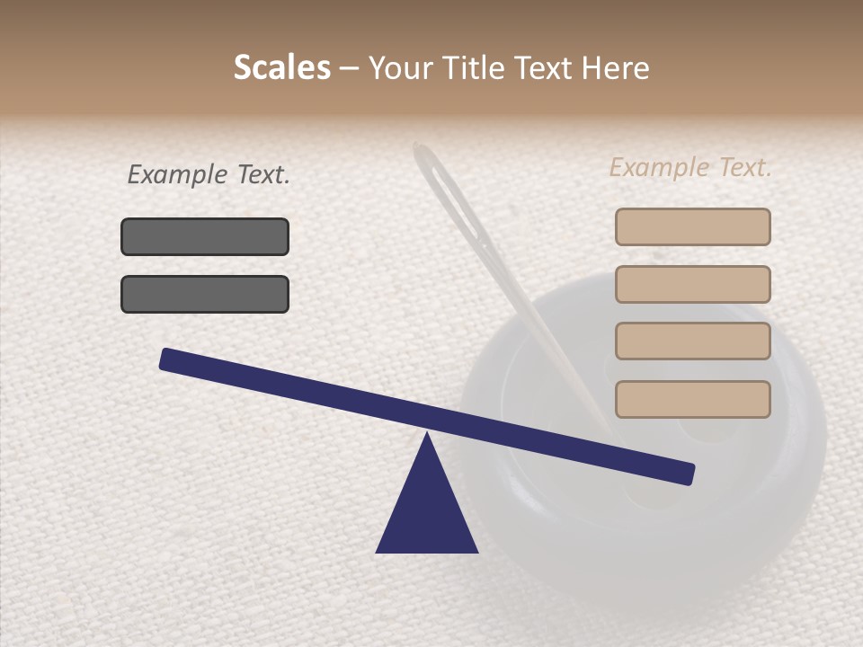 Prickle Imprint Fabric PowerPoint Template
