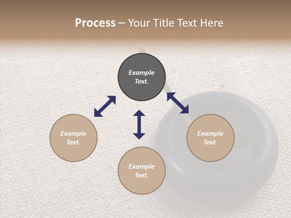 Prickle Imprint Fabric PowerPoint Template