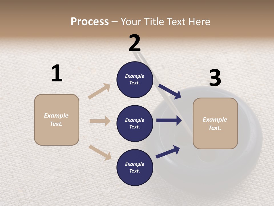 Prickle Imprint Fabric PowerPoint Template