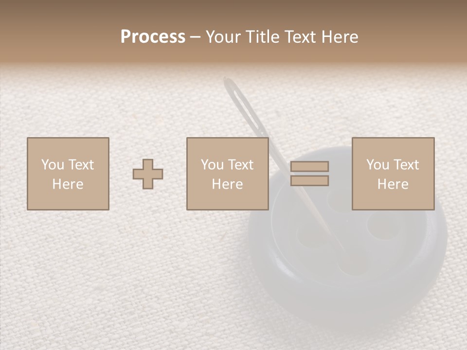 Prickle Imprint Fabric PowerPoint Template