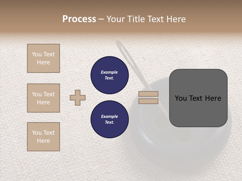 Prickle Imprint Fabric PowerPoint Template