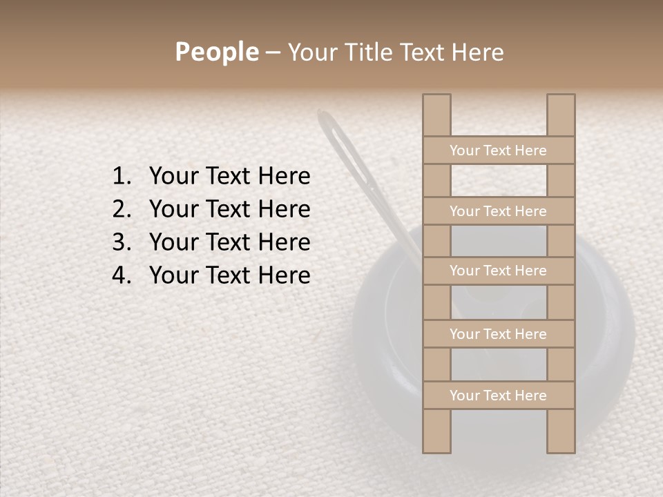 Prickle Imprint Fabric PowerPoint Template