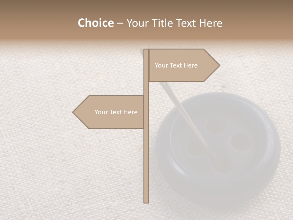 Prickle Imprint Fabric PowerPoint Template