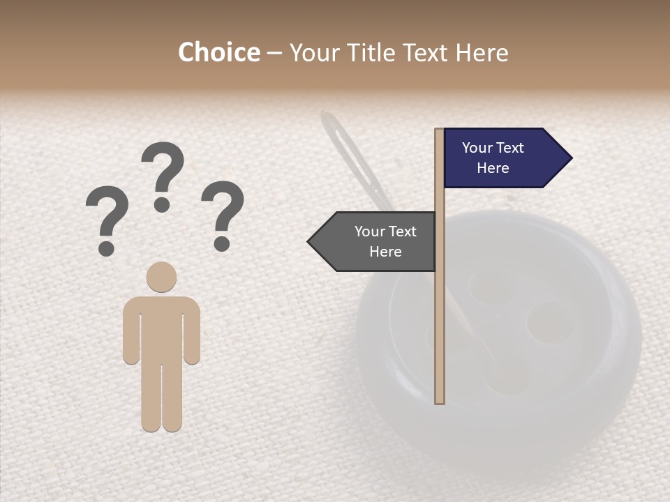 Prickle Imprint Fabric PowerPoint Template