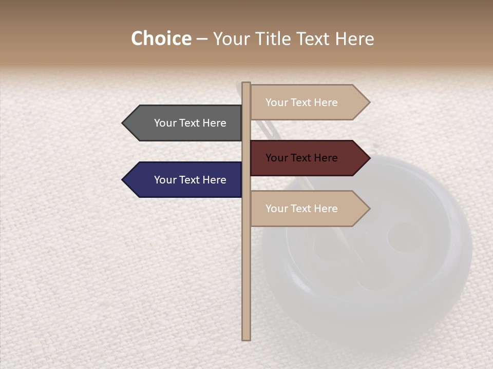 Prickle Imprint Fabric PowerPoint Template