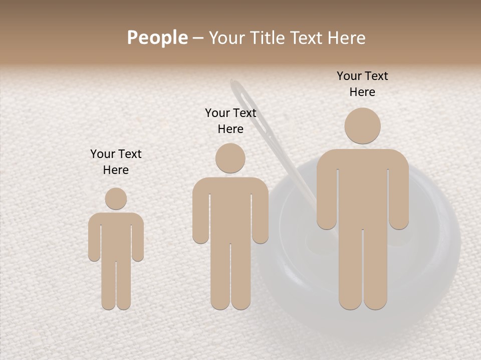 Prickle Imprint Fabric PowerPoint Template