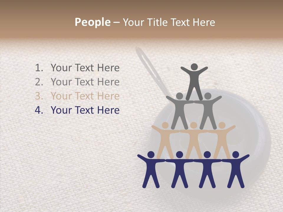 Prickle Imprint Fabric PowerPoint Template