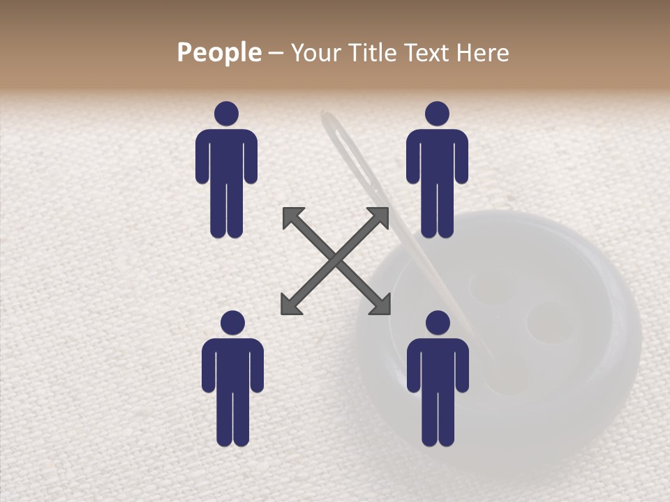 Prickle Imprint Fabric PowerPoint Template