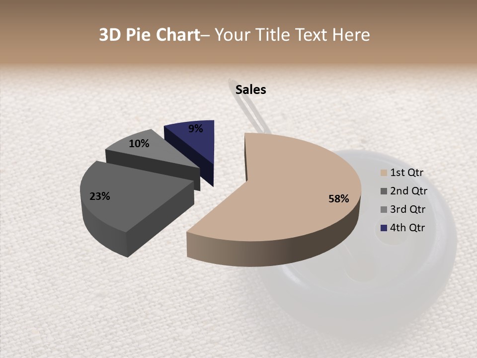Prickle Imprint Fabric PowerPoint Template