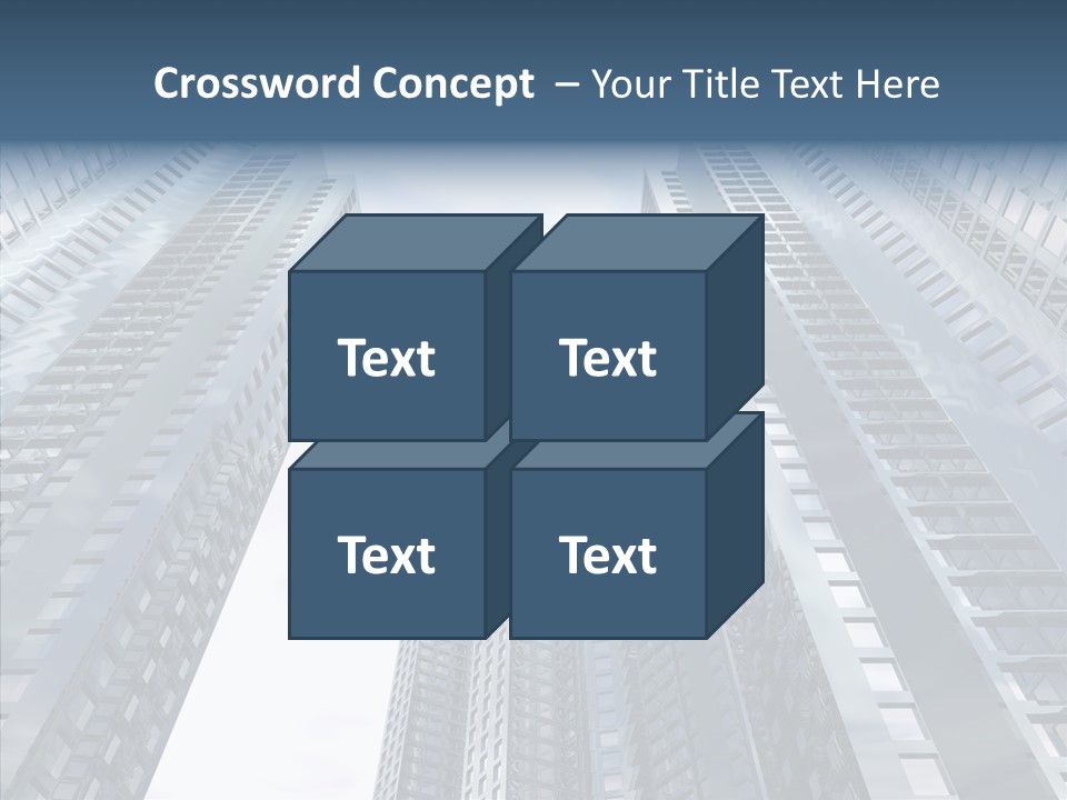 Construction Glass Downtown PowerPoint Template