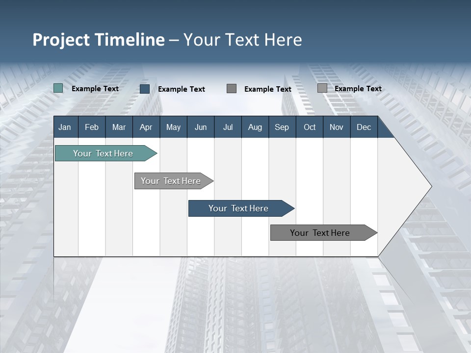 Construction Glass Downtown PowerPoint Template