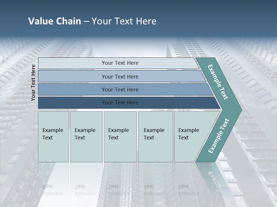 Construction Glass Downtown PowerPoint Template