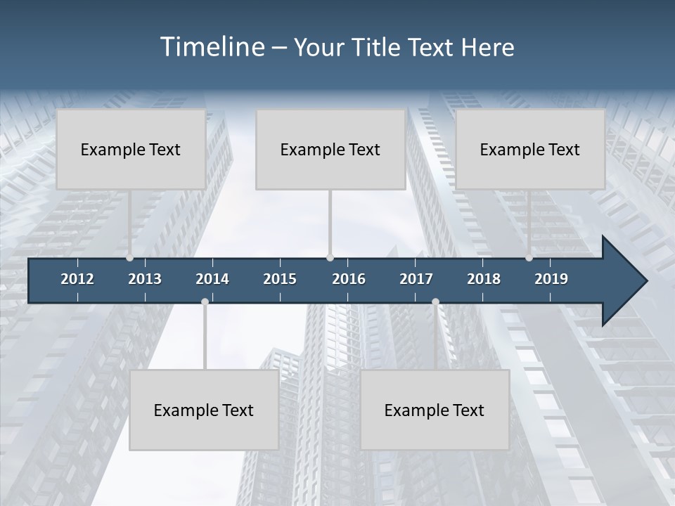 Construction Glass Downtown PowerPoint Template