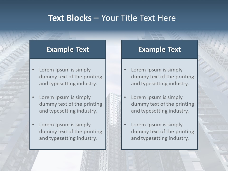 Construction Glass Downtown PowerPoint Template