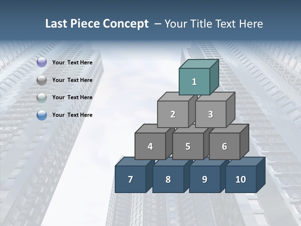 Construction Glass Downtown PowerPoint Template