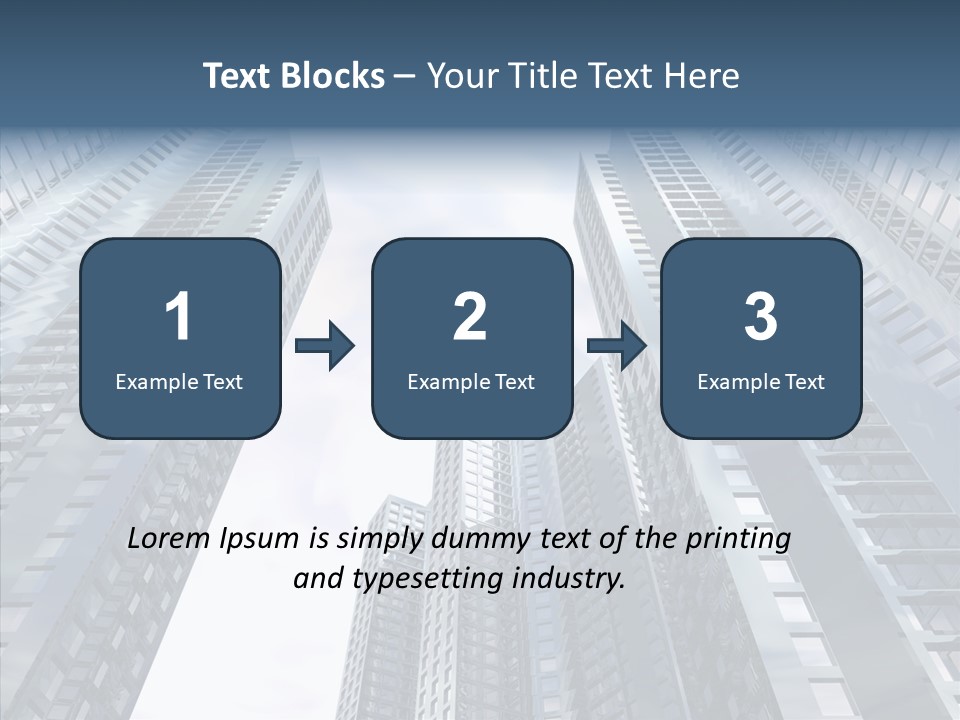 Construction Glass Downtown PowerPoint Template